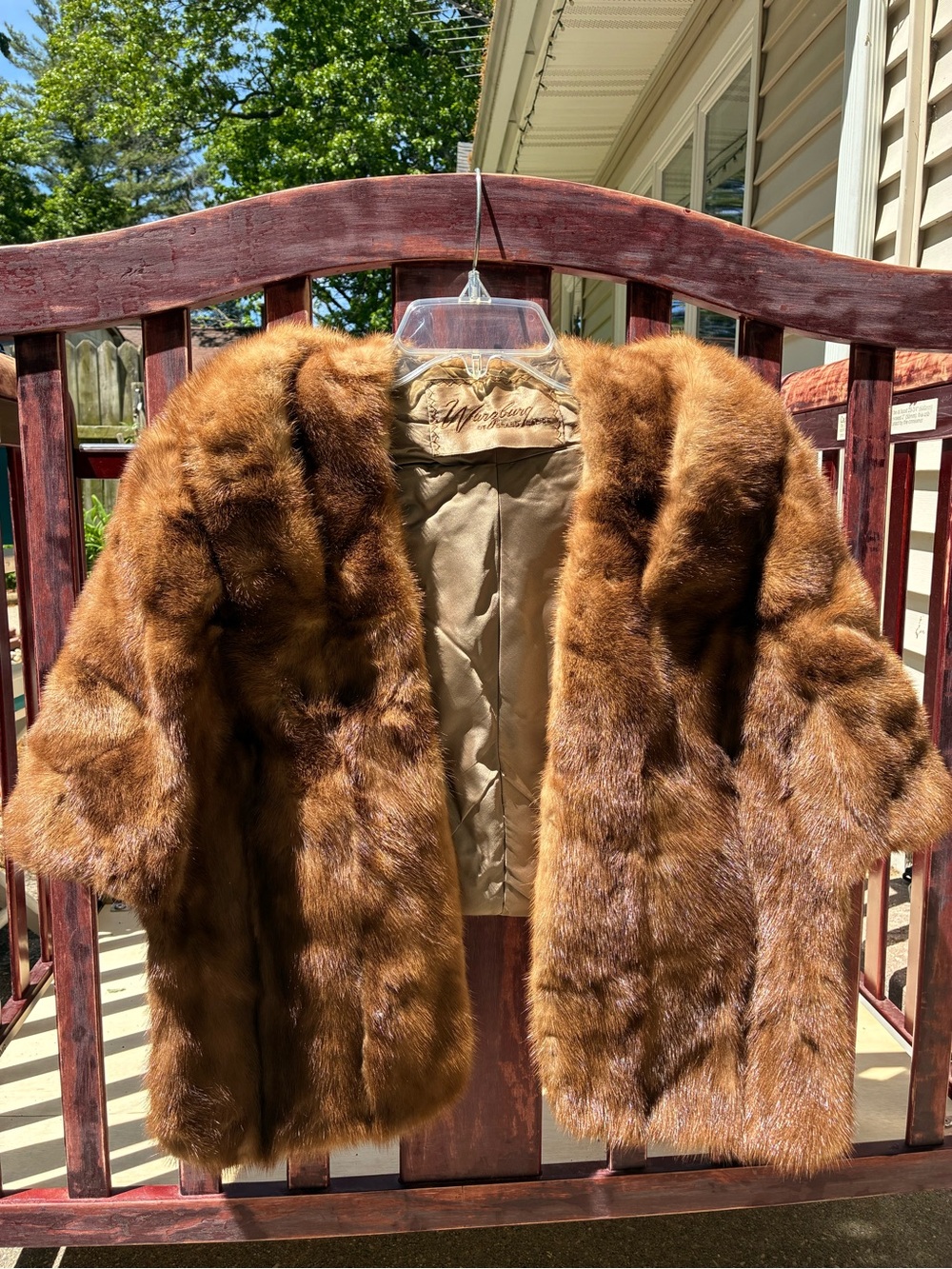 Vintage Brown Fur Coat 1950’s - Women's Luxurious Short Jacket/Shawl